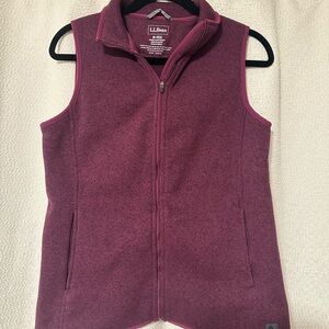 L.L. Bean Women’s Sweater Fleece Long Vest Size Medium
